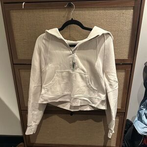 Lululemon Athletica Cream Half-Zip Hoodie